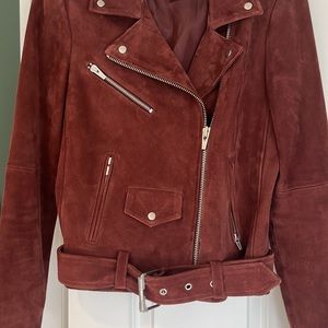 Veda suede motorcycle jacket